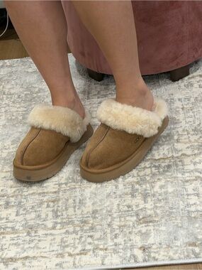 Chestnut Shearling-Lined Slip-On UGGS